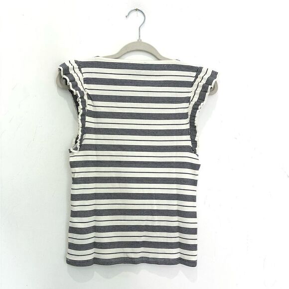 NWT J. Crew Vintage rib ruffle boatneck tank top - Picture 5 of 8